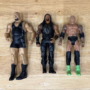 WWE Action Figure Set - Big Show, Roman Reigns and Batista